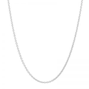 Sterling Silver Cable Chain 16 Inch + 2 Inch Extender