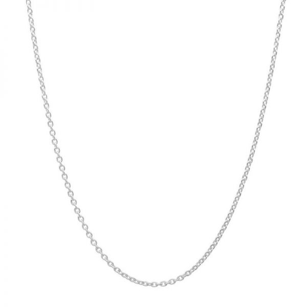 Sterling Silver Cable Chain 16 Inch + 2 Inch Extender