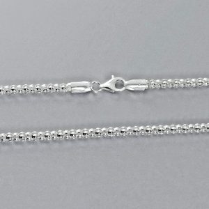 Sterling Silver 3mm Diamond Cut Cable Chain