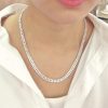 Italian Sterling Silver Diamond Cut Chain Necklace