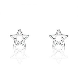 Star Sterling Silver Fashion Earrings