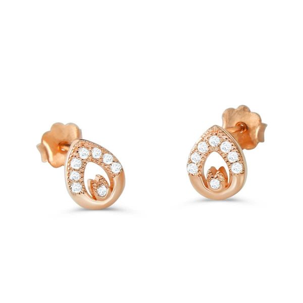 Rose Gold over Sterling Silver Exquisite Earrings