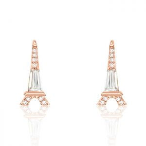 Sterling Silver Eiffel Tower Earrings