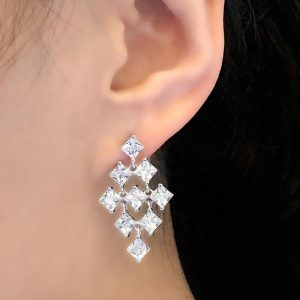 Sterling Silver Luxury Earrings Dangle