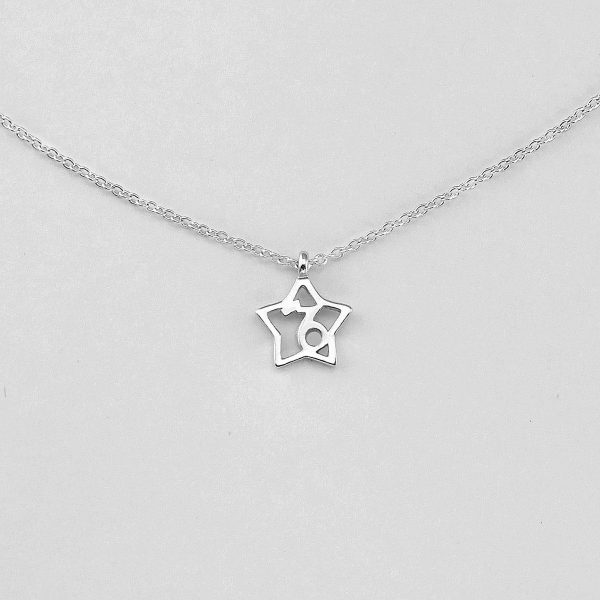 Silver Star Capricorn Necklace - 22/12 to 19/1