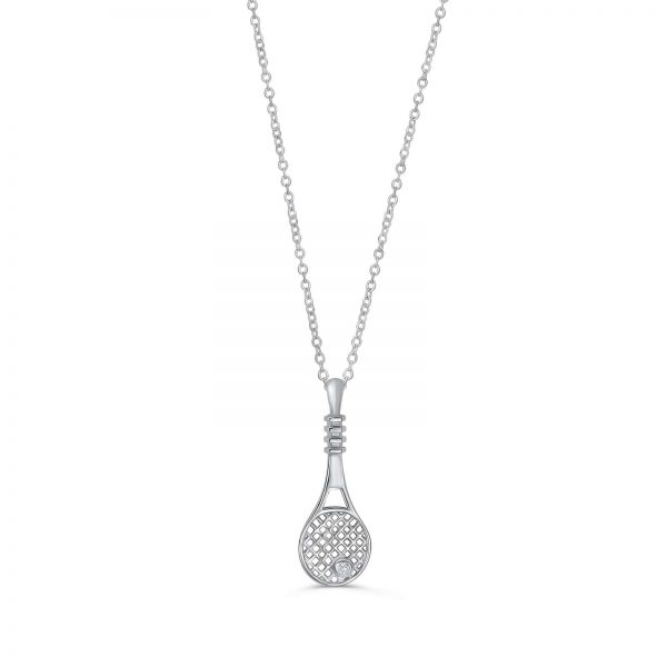 Sterling Silver Tennis Necklace