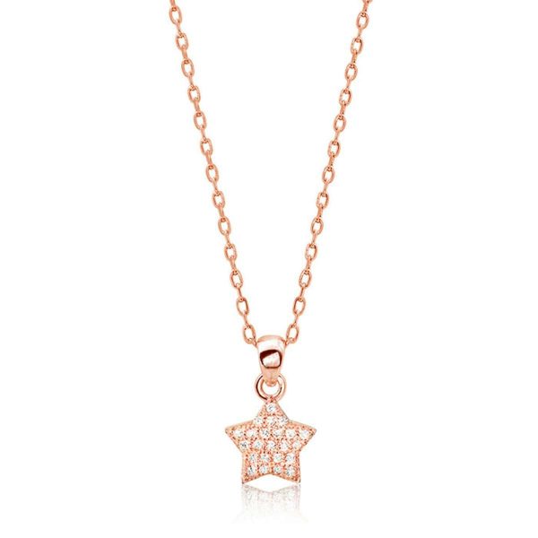 Rose Gold Plated Silver Little Star Necklace