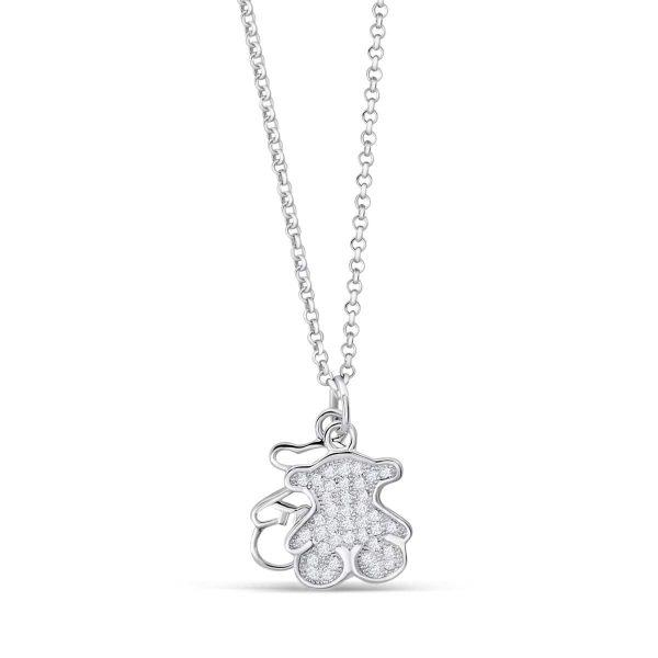 Lovely Sterling Silver Bear Necklace