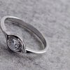 925 Sterling Silver 0.55 Carat Cubic Zirconia Solitaire Ring