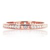 Beautiful 2.2mm Rose Gold Plated Sterling Silver Eternity CZ Ring