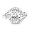 Sterling Silver 4.5 Carat Oval Cut Cubic Zirconia Ring