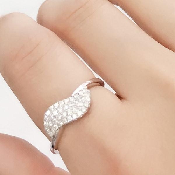 Beautiful Pave Setting Cubic Zirconia 925 Sterling Silver Ring