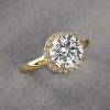 Gorgeous Rose Gold over Sterling Silver Brilliant CZ Ring