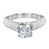 Luxurious 925 Sterling Silver CZ Engagement Ring