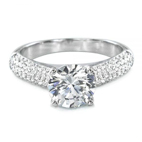 Luxurious 925 Sterling Silver CZ Engagement Ring
