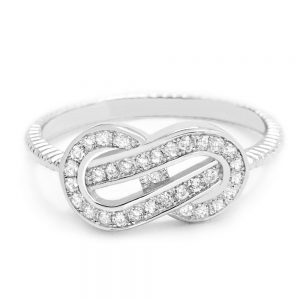 Attractive Cubic Zirconia 925 Sterling Silver Infinity Ring