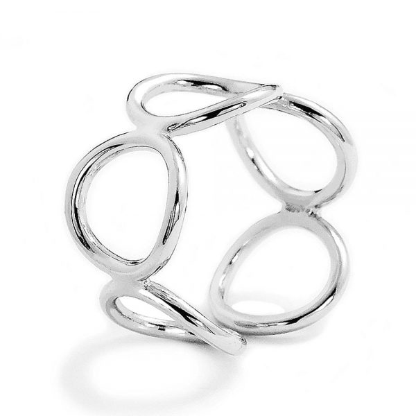 Sterling Silver Fashion Circle Ring